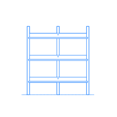 Furniture Bookcases Browser Bookcase Low Outline Drawing Svg Vector, Free Vectors File